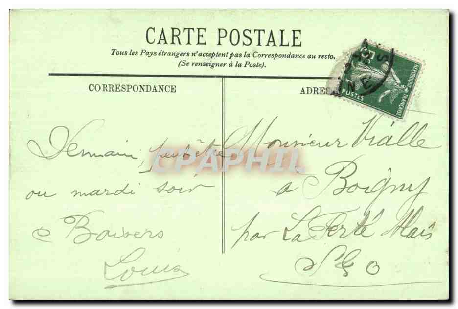 CPA Amerique du Nord Dalls Sainte Croix Un train de bois — Rückseite