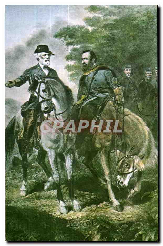 Dernier entretien de Lee et Jackson — Chancellorsville Battlefield, Fredericksburg, Virginie — édition Walter H. Miller & Co., n° 70560