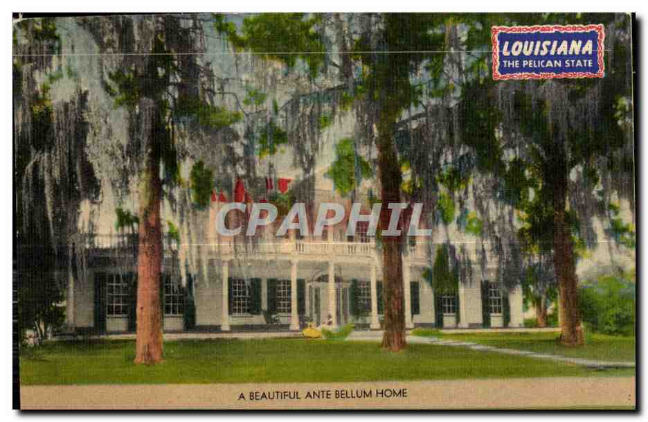 CPA A Beautiful Antie Bellum Home Louisiana