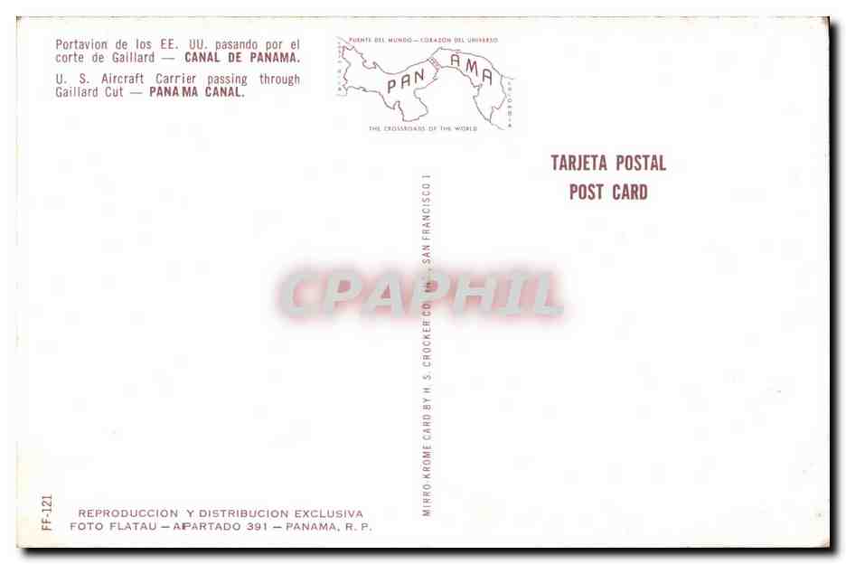 CPA Portavin de los pasando por el corte de Gailard Porte avions Bateau  — Verso