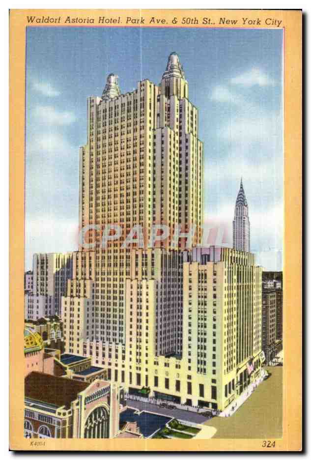 CPA Waldorf Astoria Hotel Park Ave New York City