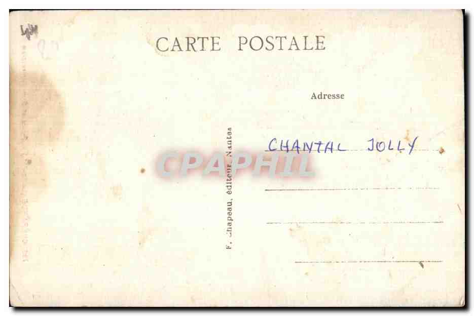 CPA Guerande (Loire Inf) Porte et Rue Vannetaise — Rückseite