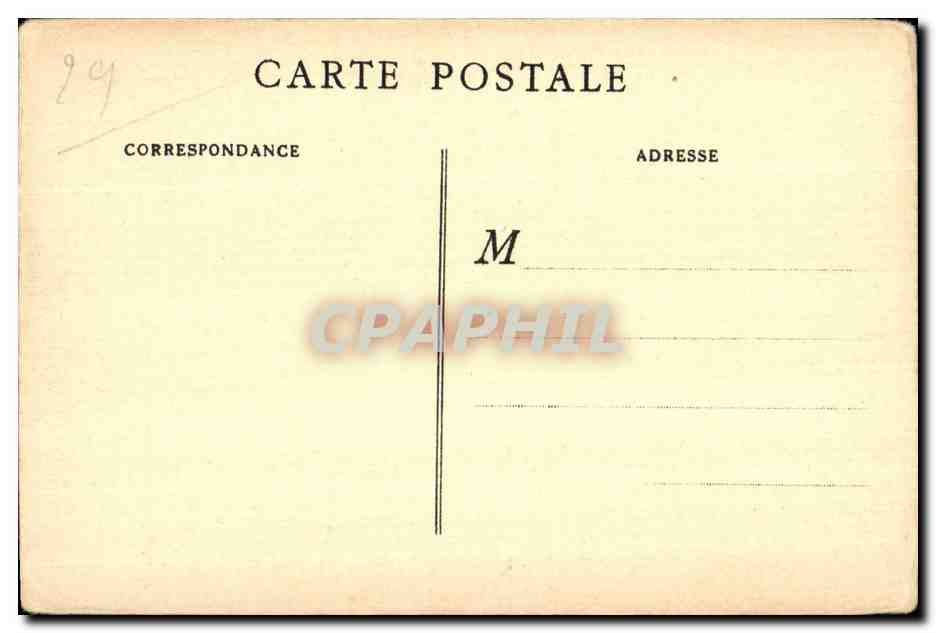 CPA Concarneau La Baie de la Foret vue de la terrasse du Grand Hotel de Cornouailles — Rückseite