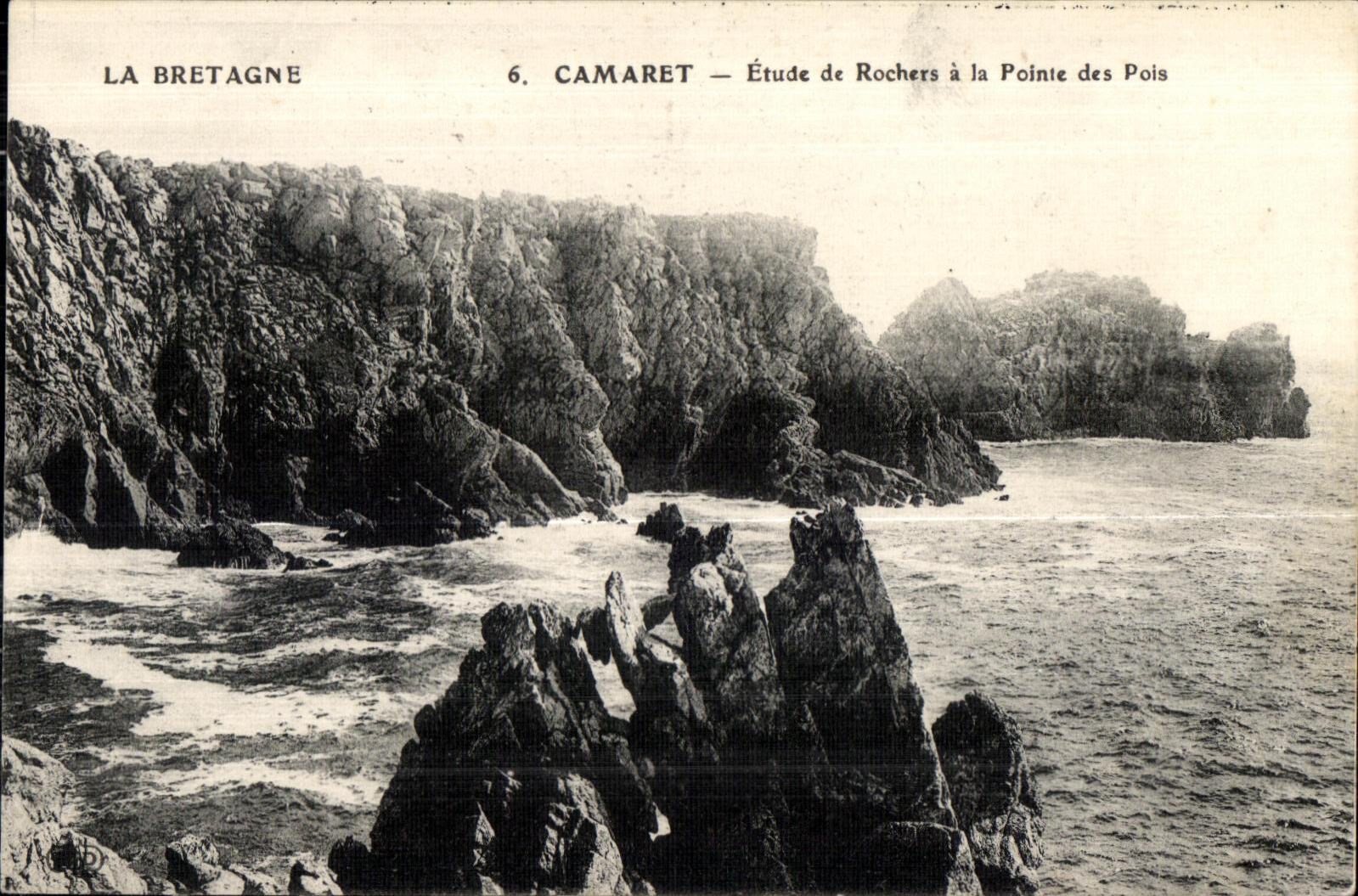 Camaret — Étude de Rochers à la Pointe des Pois — La Bretagne