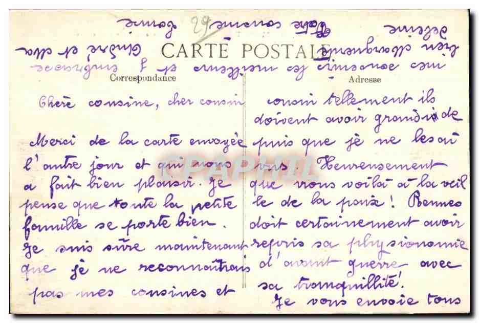 Camaret — Étude de Rochers à la Pointe des Pois — La Bretagne — Rückseite