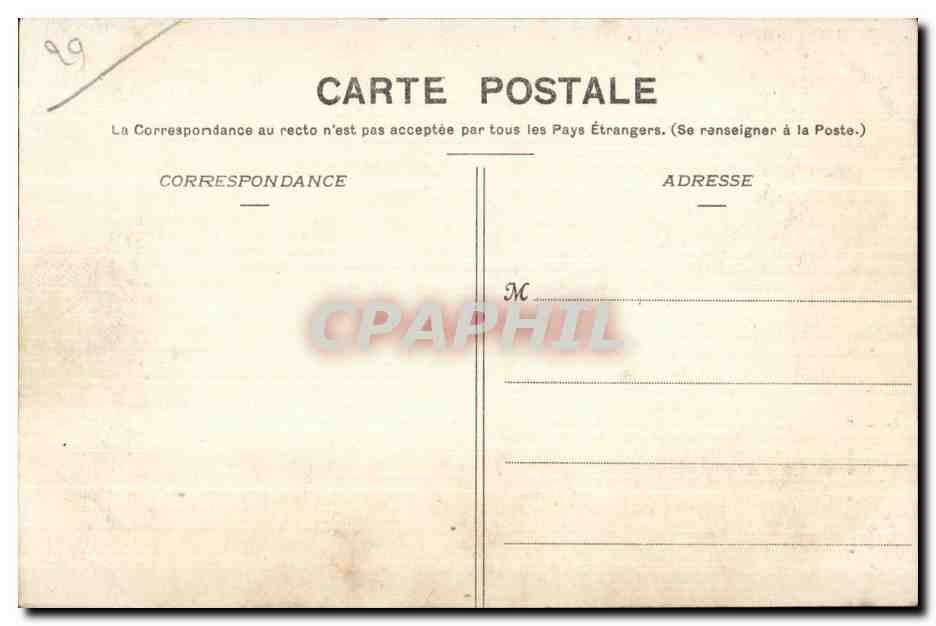 Camaret sur Mer - Rochers - CPA  — Rückseite