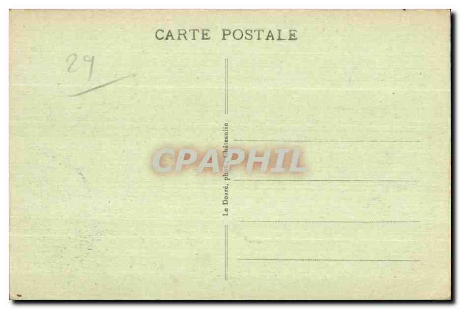 Camaret sur Mer - Rochers festonnes a la Pointe de Penhir - CPA  — Verso