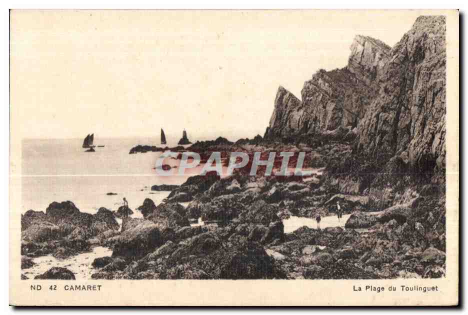 Camaret sur Mer - La Plage du Toulinguet - CPA 