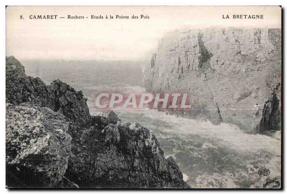 Camaret sur Mer - Rochers - Etude a la Pointe des Pois - CPA 
