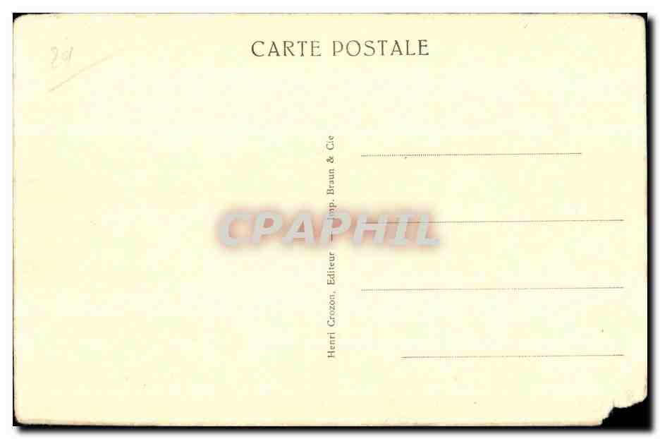 Camaret sur Mer - Vague sur les brisants pres de la Salle Vert - CPA  — Rückseite