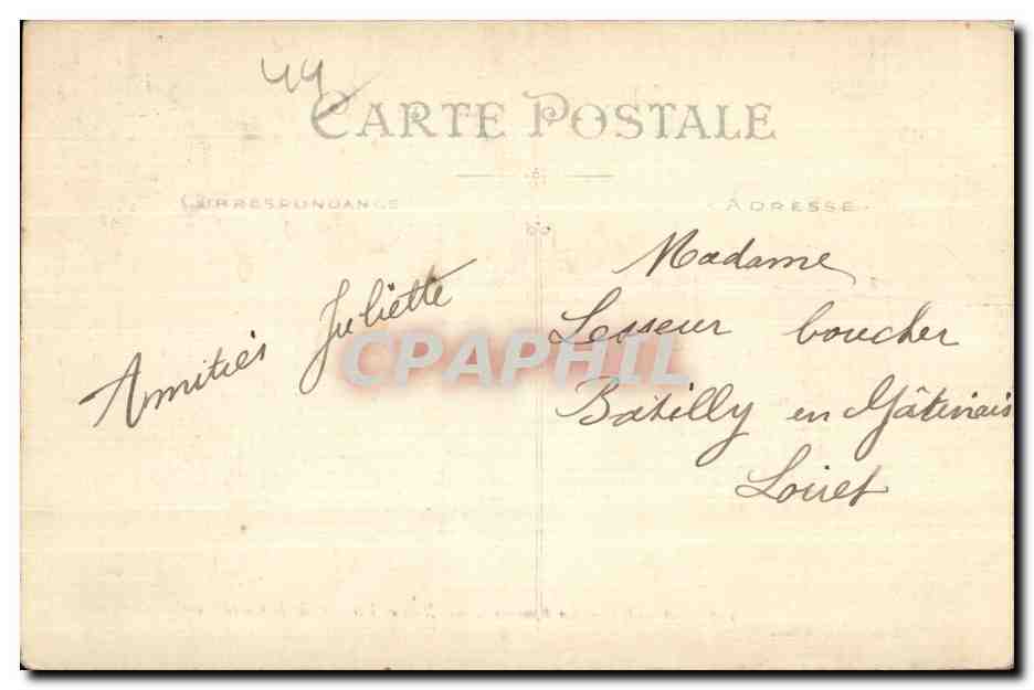 Nantes - La Colonne Louis XVI - Abside de la Cathedrale - CPA  — Verso