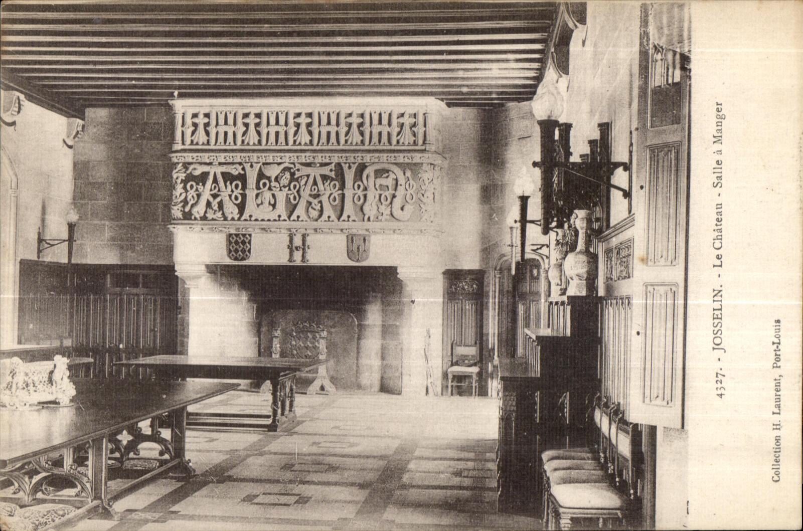 Josselin - Le Chateau - Salle a Manger - CPA 
