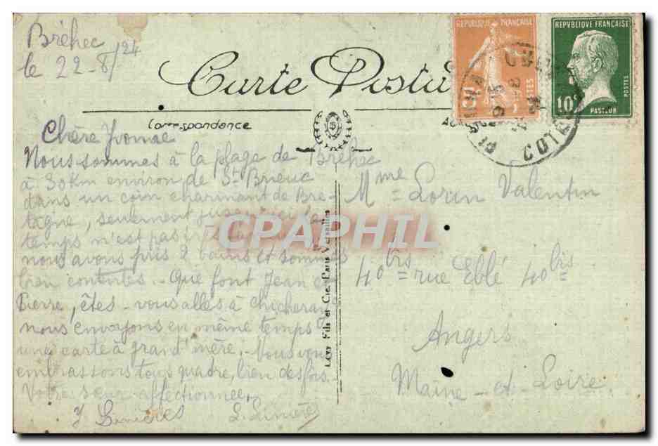 Saint Brieuc - Le Viaduc de Toupain - CPA  — Verso