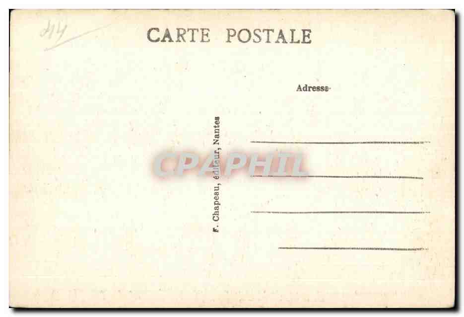 Ancenis - Vers 1840 - Le Vieux Chateau - CPA  — Back
