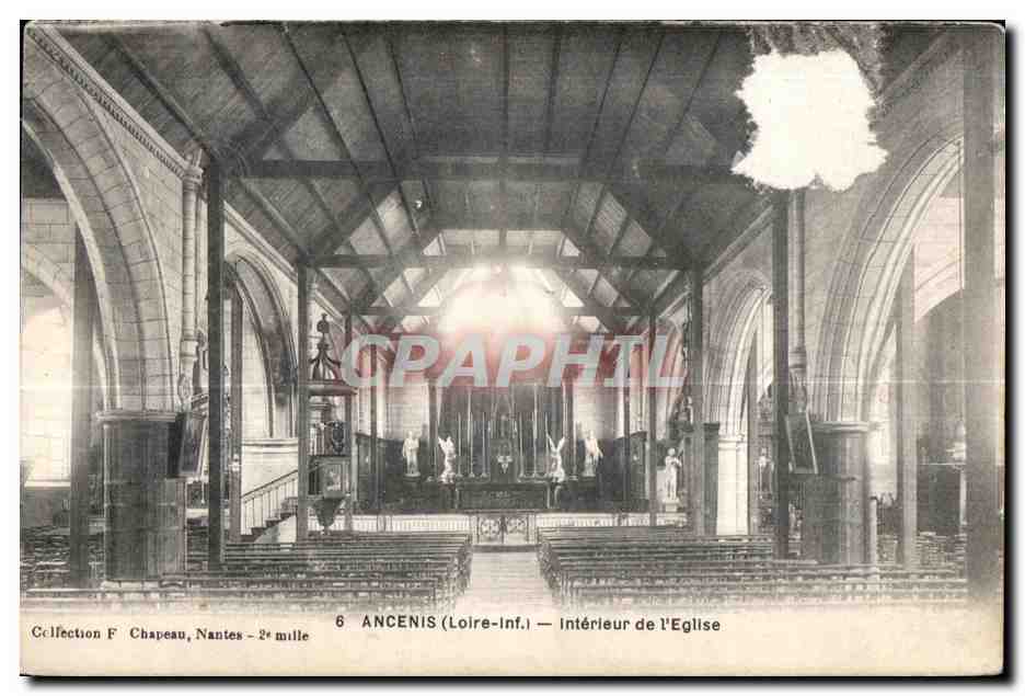 Ancenis - Interieur de l Eglise - CPA 