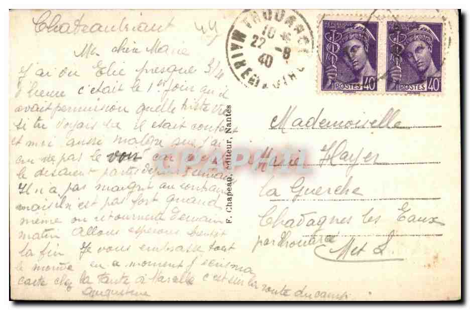 Chateaubriant - Eglise Saint Nicolas - CPA  — Back