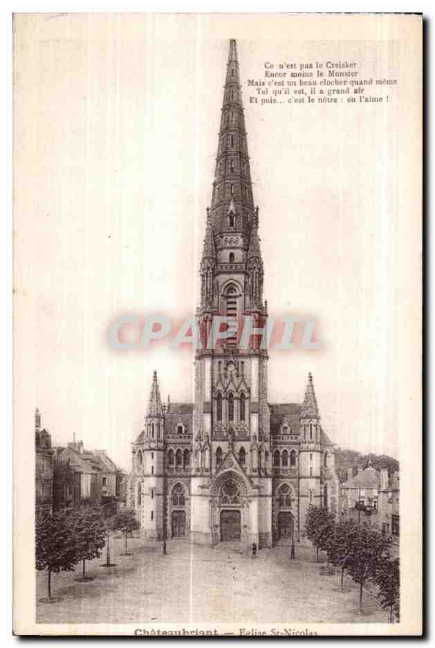 Chateaubriant - Eglise Saint Nicolas - CPA 