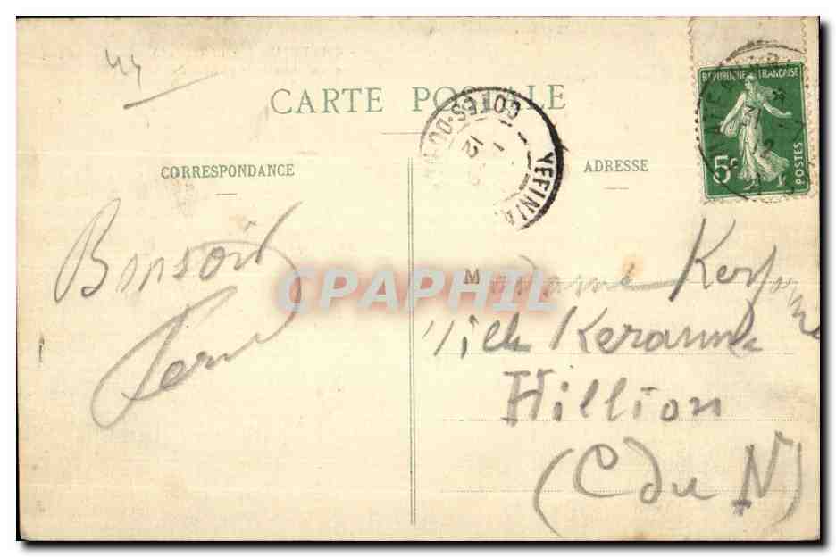 Chateaubriant - Colonnades du Chateau de la Renaissance - CPA  — Rückseite