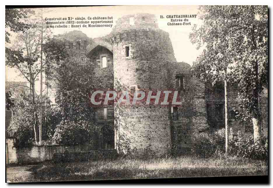 Chateaubriant - Entree du Chateau Fort - CPA 