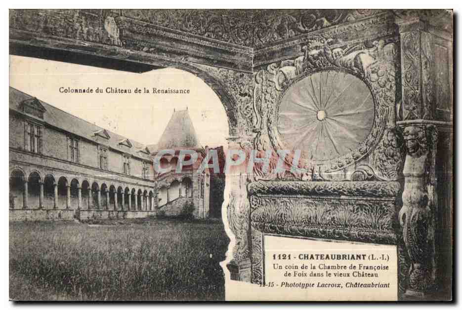 Chateaubriant - Colonnade du Chateau de la Renaissance - CPA 