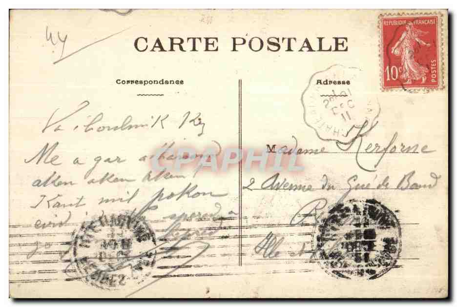 Chateaubriant - Le Vieux Chateau - Le Donjon - CPA  — Rückseite
