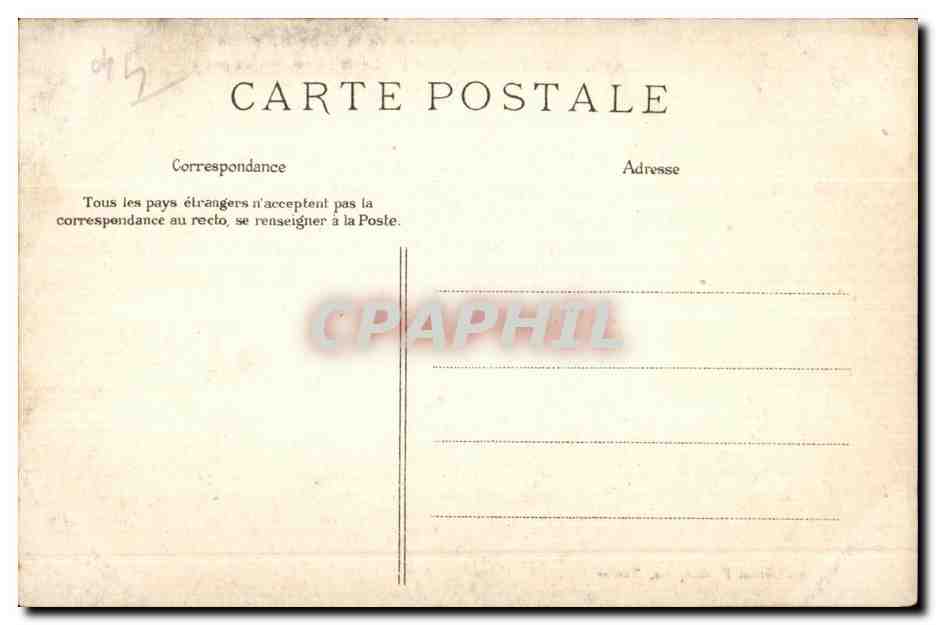 CPA Chateaubriant Le Chateau les Arcades — Back