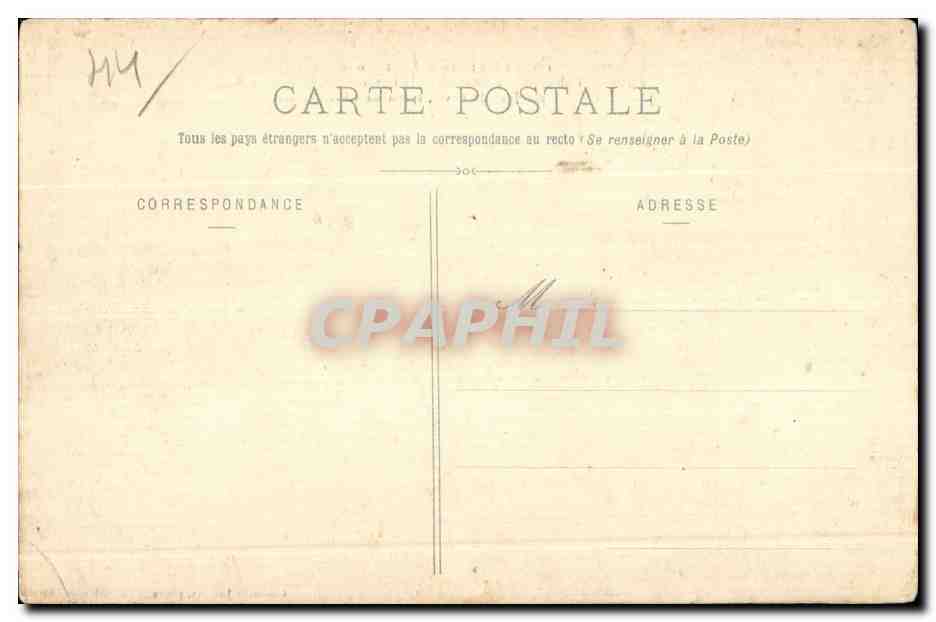 CPA Chateaubriant Coloonade da Chateau de la Renaissance bati en  — Rückseite