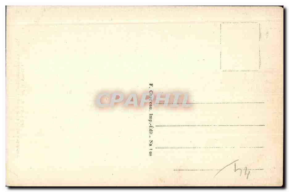 CPA Chateaubriant Le Chateau Fosses et partie Nord Est — Back