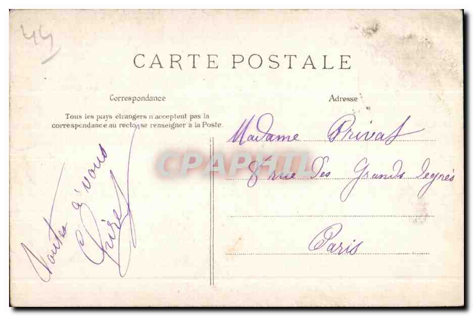 CPA Chateaubriant Le Donjon d entree Pavillon des Champs — Back