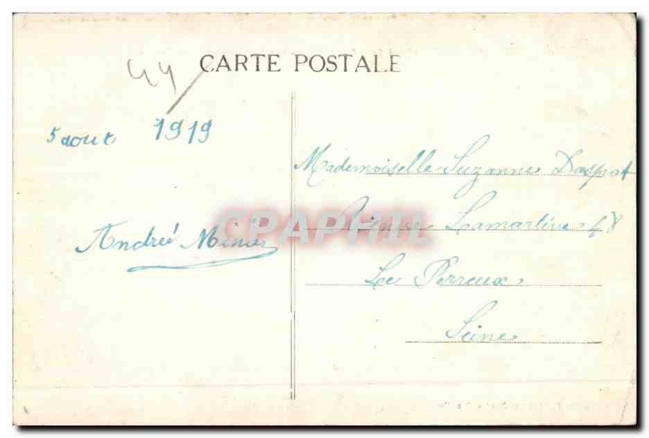 CPA Batz Sur la Cote Les Gote Les Grottes des Chapelles — Back