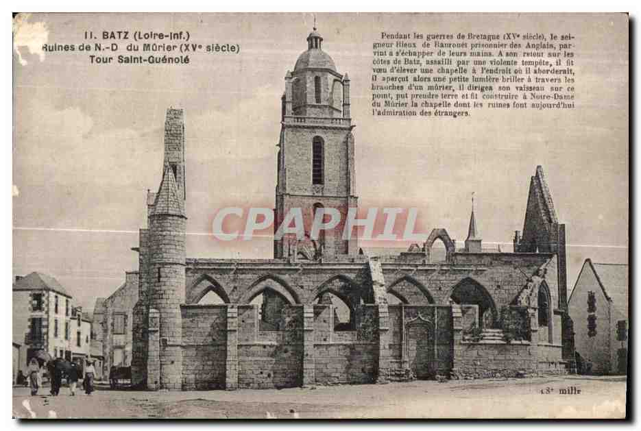 CPA Batz Ruiness de Du Morier Tour Saint Guenole