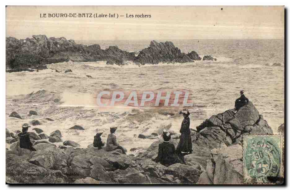 CPA Le Bourg de Batz Les rochers
