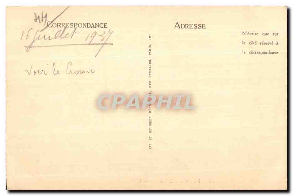 CPA Bourg de Batz L Eglise — Back
