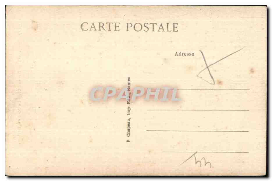 CPA Batz Sur la Cote Le Pont du Diable — Rückseite