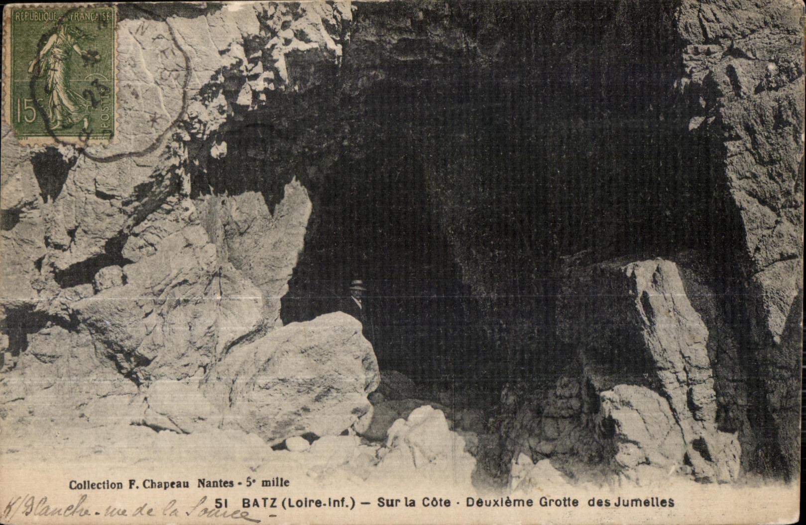 CPA Batz Sur la Cote Deuxleme Grotte des Jumelles