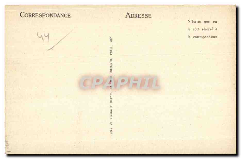 Bourg de Batz - Rochers de la Grande Cote - CPA  — Rückseite