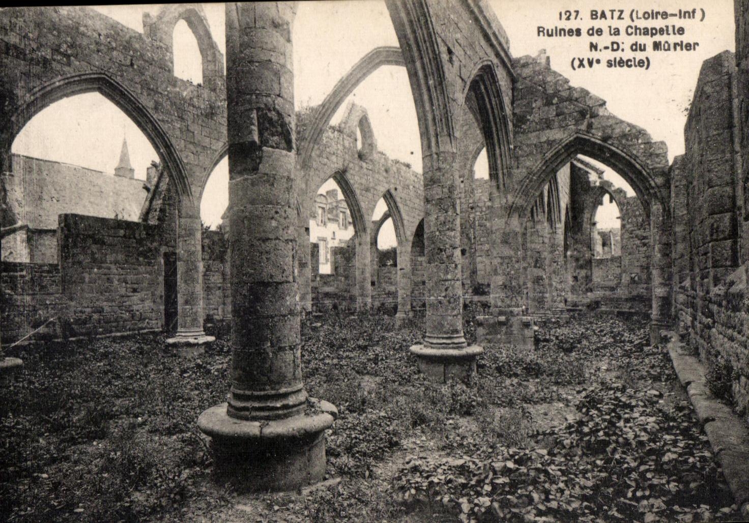 Bourg de Batz - Ruines de la Chapelle Notre Dame du Murier - CPA 