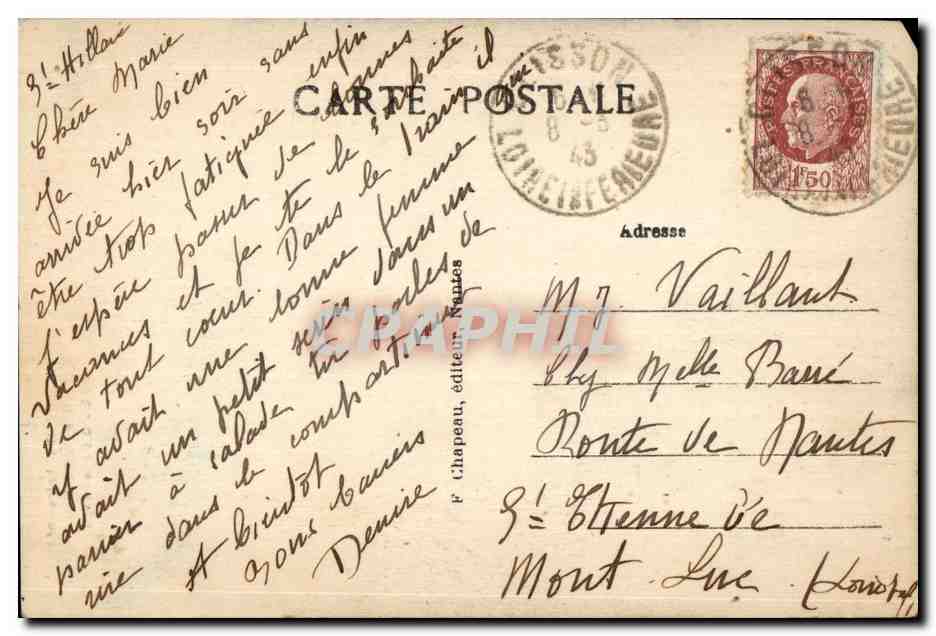 Clisson - L Eglise Notre Dame au bord de la Sevre - CPA  — Rückseite