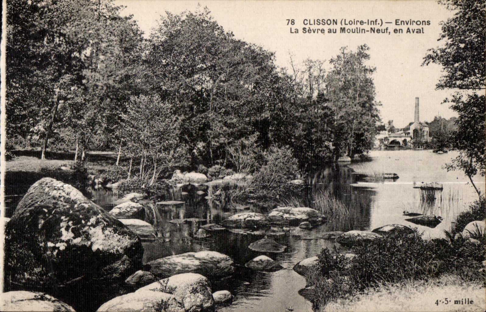 Clisson - Environs la Sevre au Moulin Neuf - CPA 