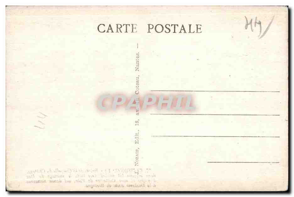 Clisson - Entree de la Chapelle du Chateau - CPA  — Rückseite