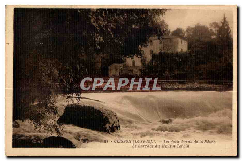 Clisson - Les bords de la Sevre Le barrage du moulin Terbin - CPA 
