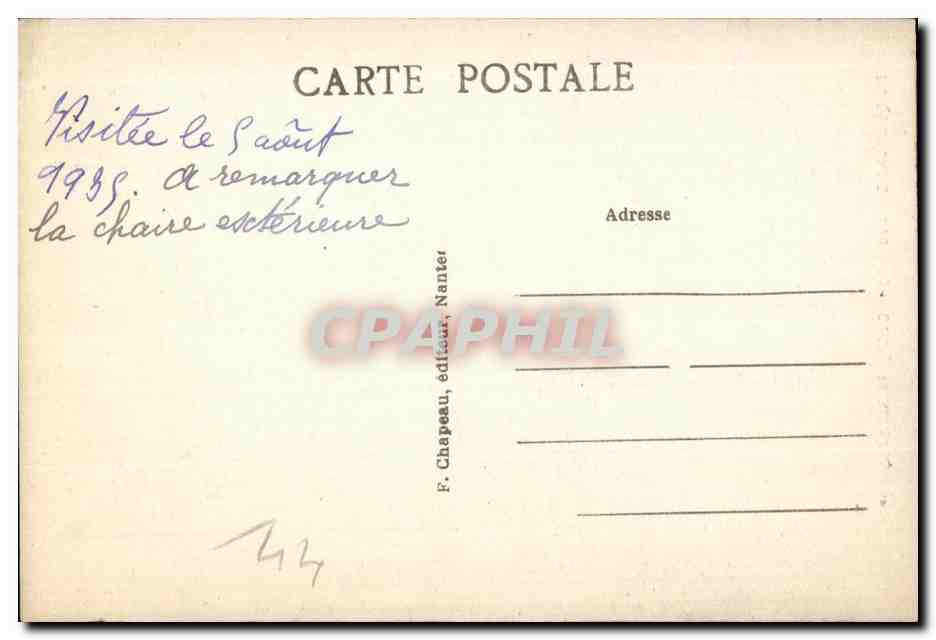 CPA Guerande (Loire int) Colleglaie Saint Aubin  — Rückseite