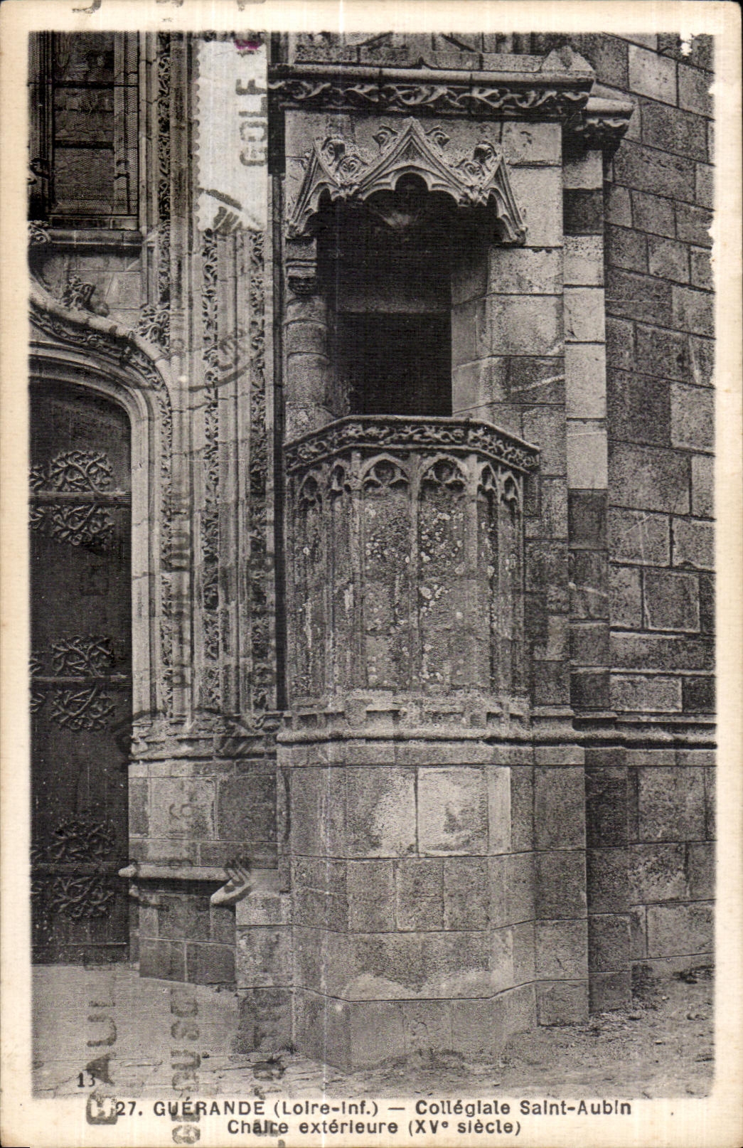 CPA Guerande (Loire int) Colleglaie Saint Aubin Chaire exterieure 