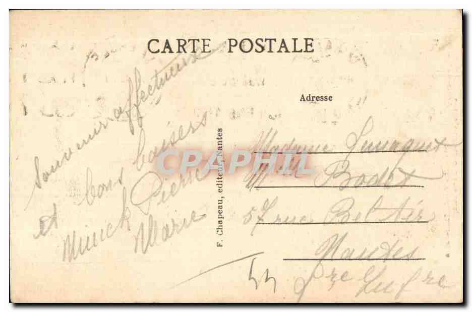 CPA Guerande (Loire int) Colleglaie Saint Aubin Chaire exterieure  — Rückseite
