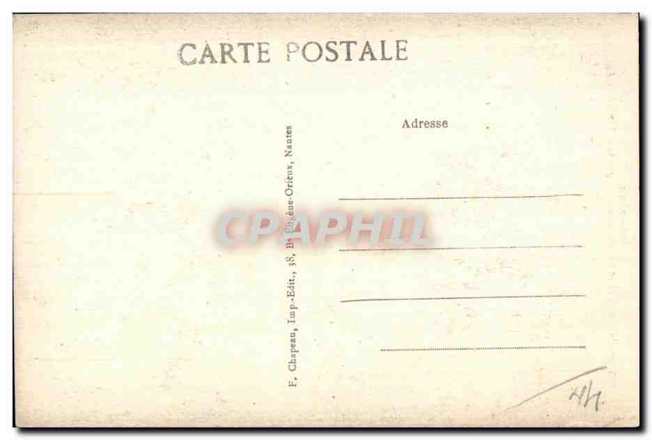 CPA Guerande (Loire int) Interleur de la Colleglaie Saint Aubin  — Rückseite