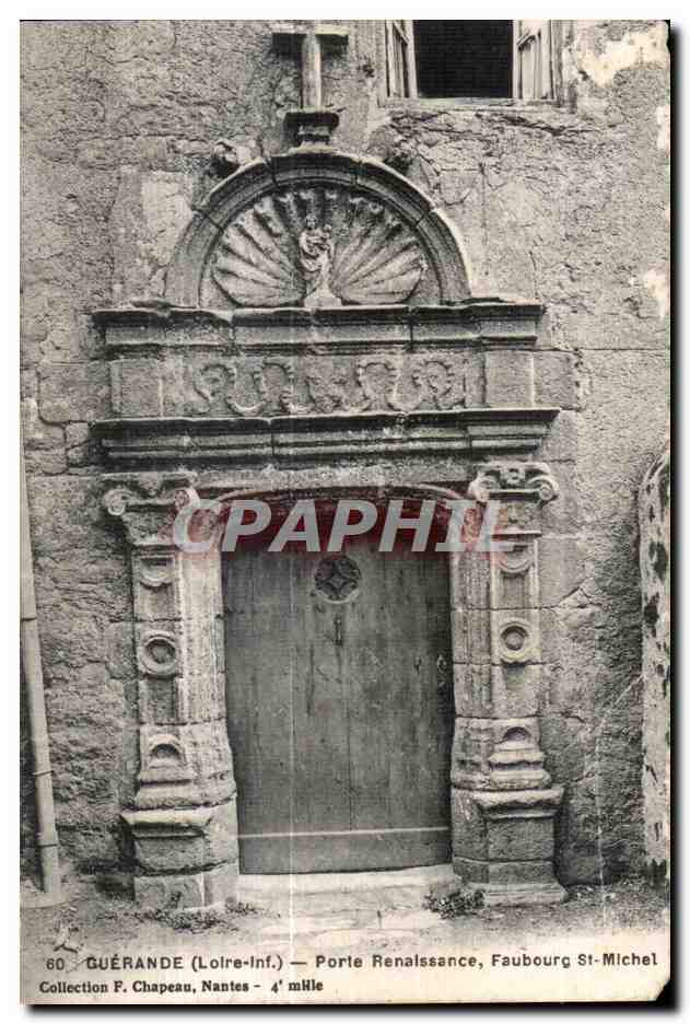 CPA Guerande (Loire Int) Porte Renaissance Faubourg st Michel Collection Chapeau Nantes