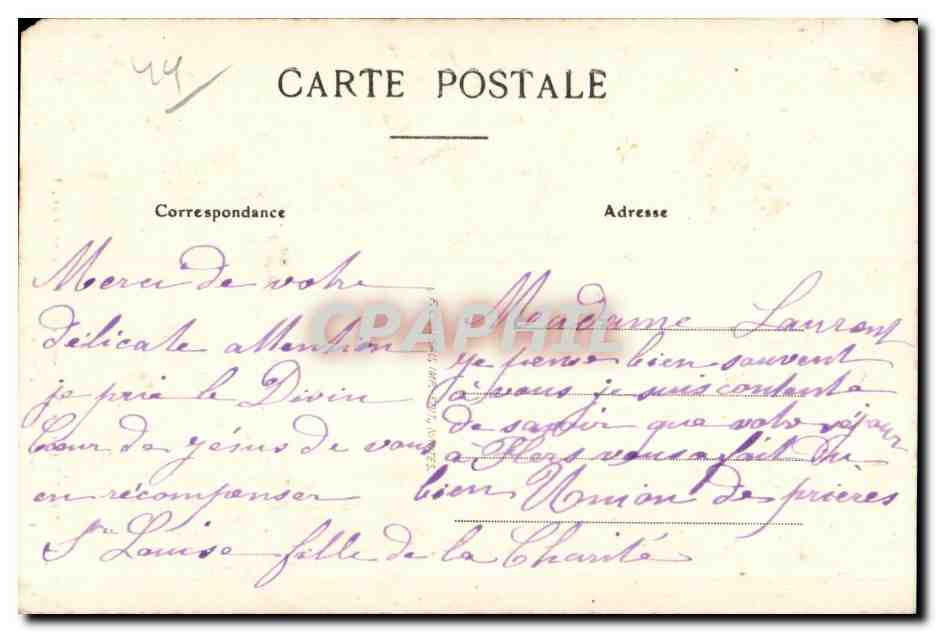 CPA Guerande (Loire Int) Porte Renaissance Faubourg st Michel Collection Chapeau Nantes — Rückseite