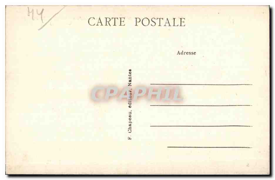 CPA (Loire inf) La Collegiale St Aubin (XV siecle) Cote Sud) — Rückseite