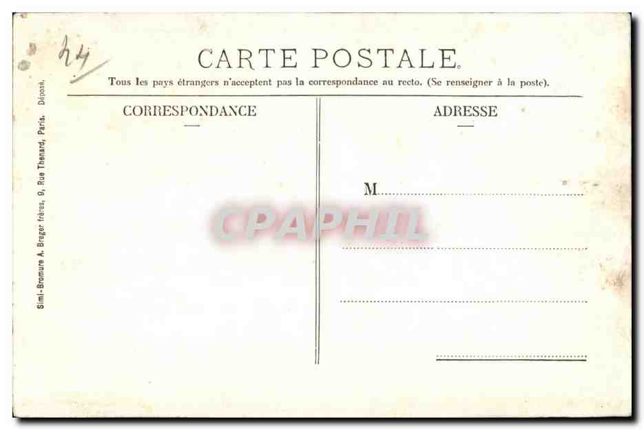 CPA Guerande Porte Vannetaise — Back