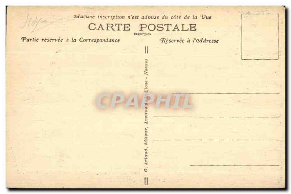 CPA Guerande Colleglate Saint Aubin  — Rückseite
